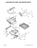 Evaporator, grid, and water parts