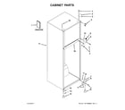 Kenmore 10676393413 cabinet parts diagram