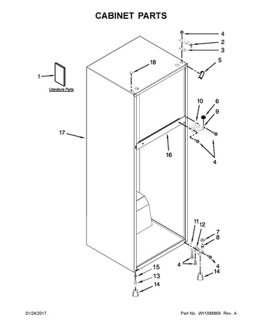 Cabinet parts