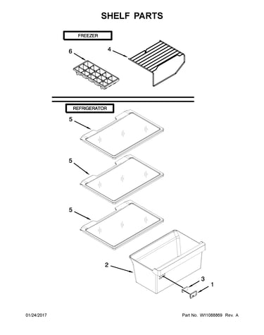 Shelf parts