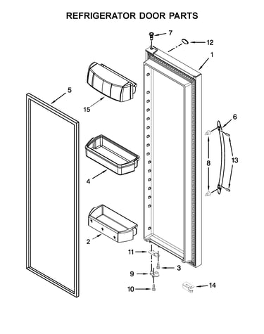 Refrigerator door parts
