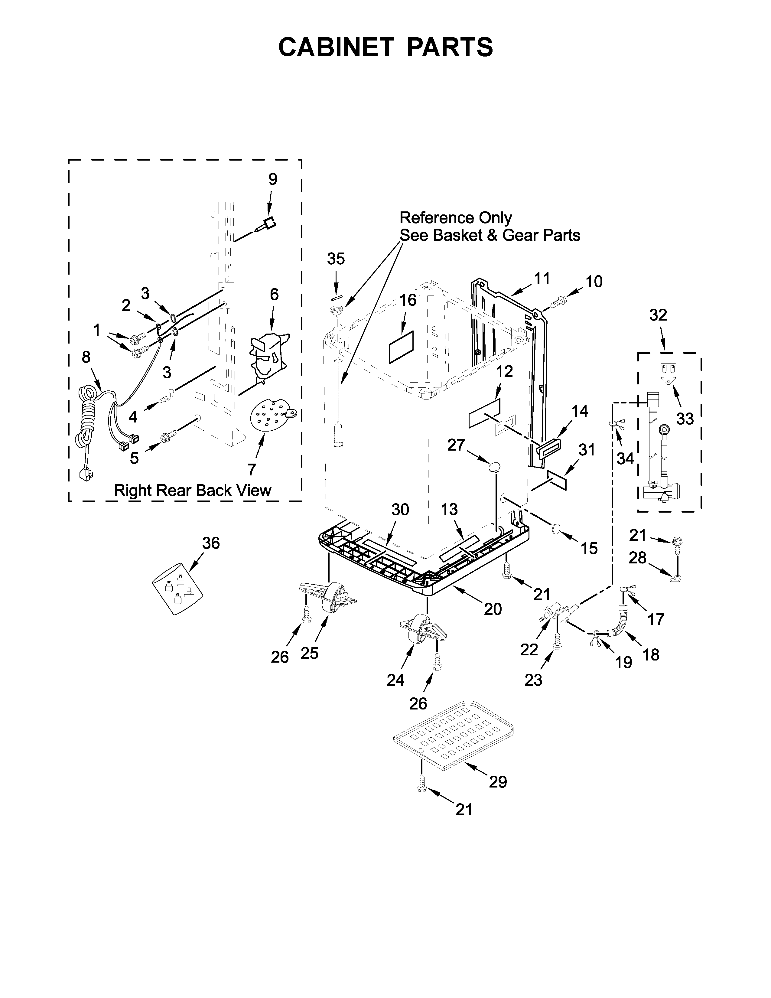 Cabinet parts