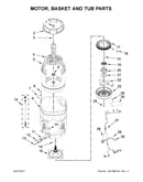 Motor, basket and tub parts