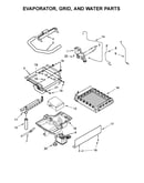 Evaporator, grid, and water parts