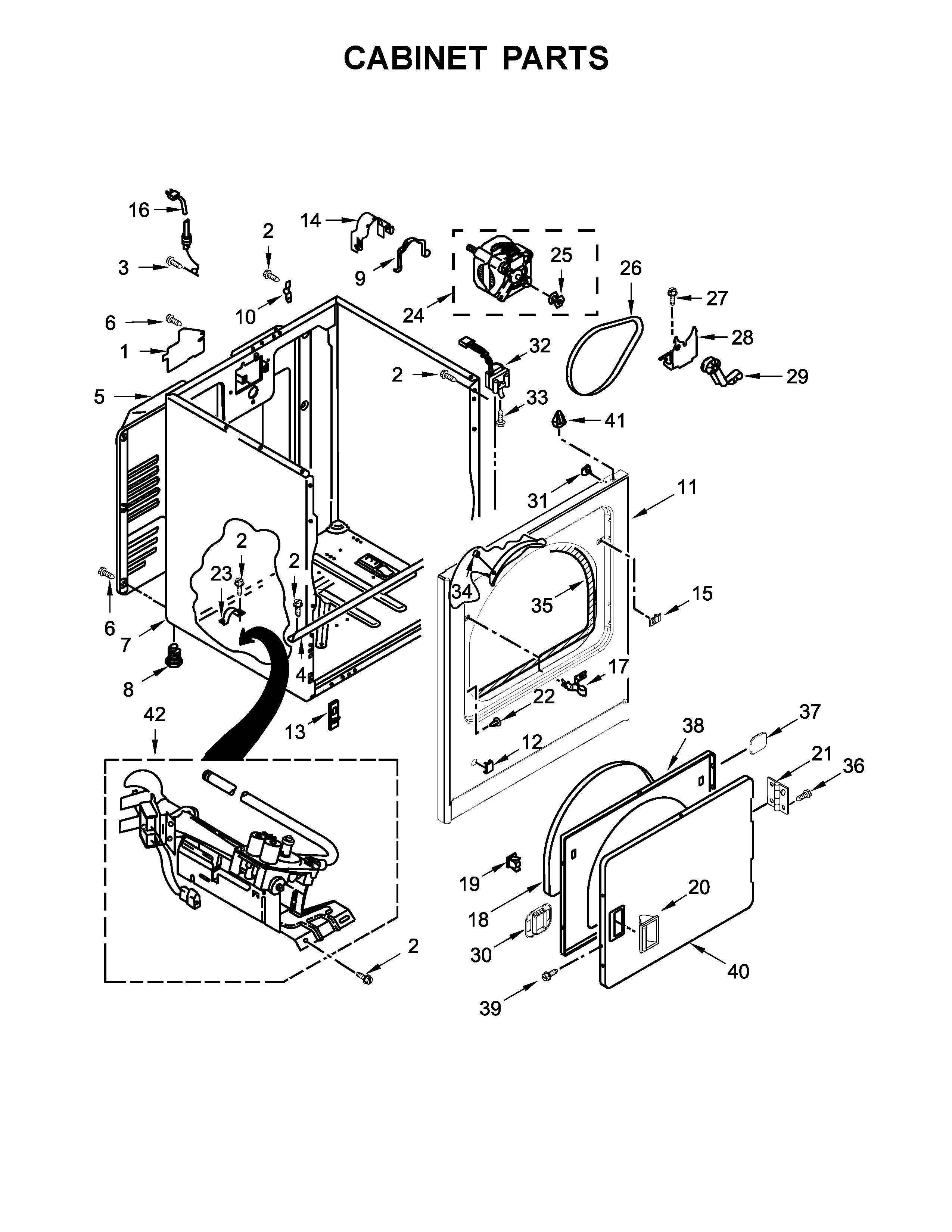 Cabinet parts