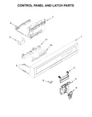 Control panel and latch parts