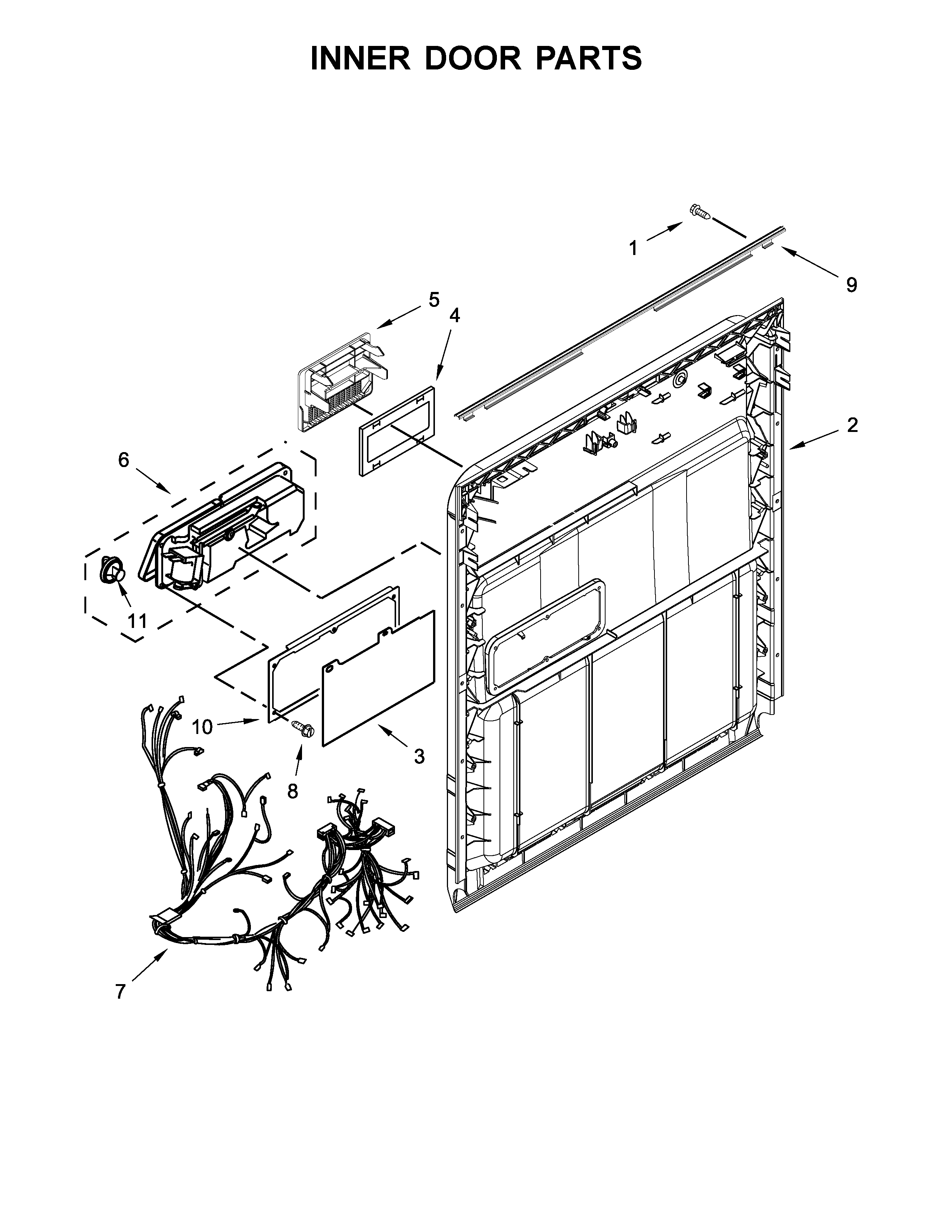 Inner door parts