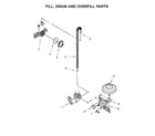 Kenmore 66517482N710 fill, drain and overfill parts diagram