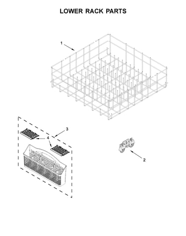 Lower rack parts