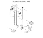 Kenmore 2213809N710 fill, drain and overfill parts diagram