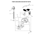 Kenmore 66513803N710 pump, washarm and motor parts diagram