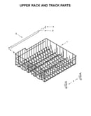 Upper rack and track parts