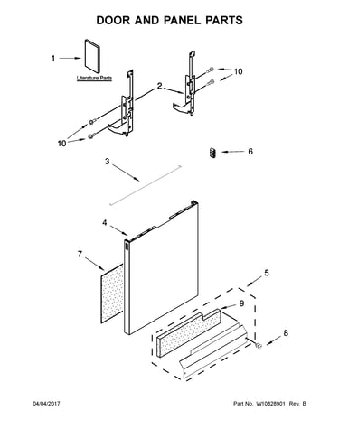Door and panel parts