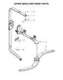 Upper wash and rinse parts
