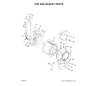 Kenmore 11041942710 tub and basket parts diagram