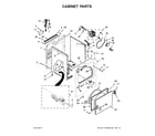 Kenmore 11077132411 cabinet parts diagram