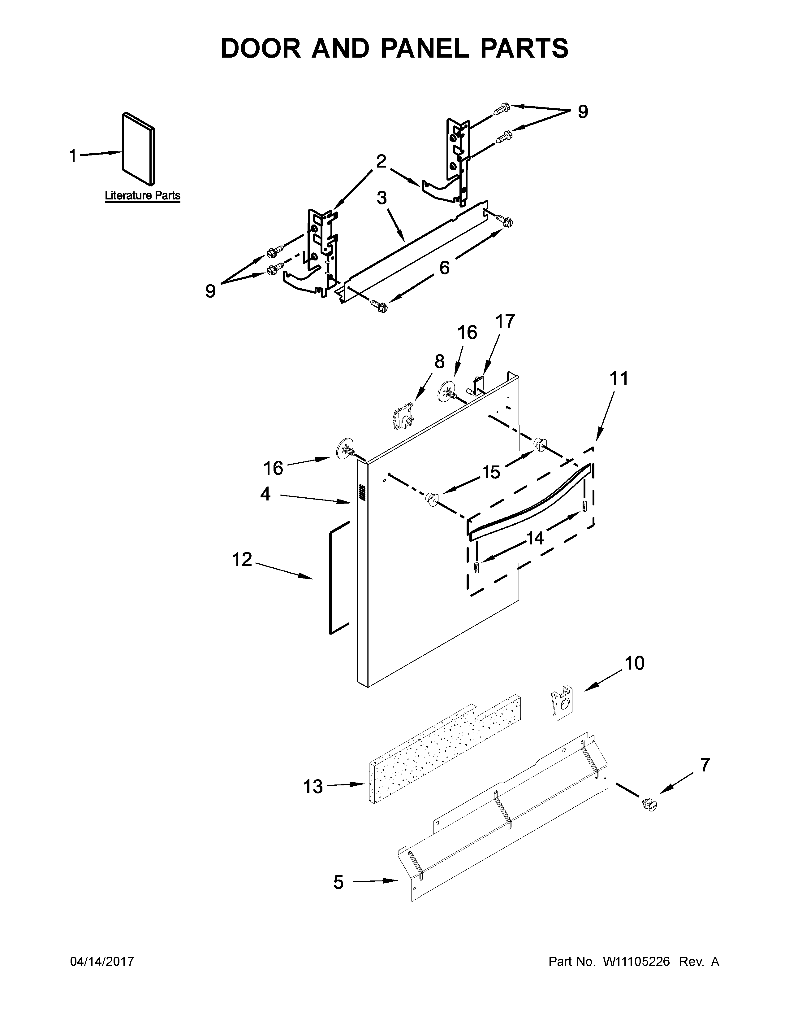 Door and panel parts