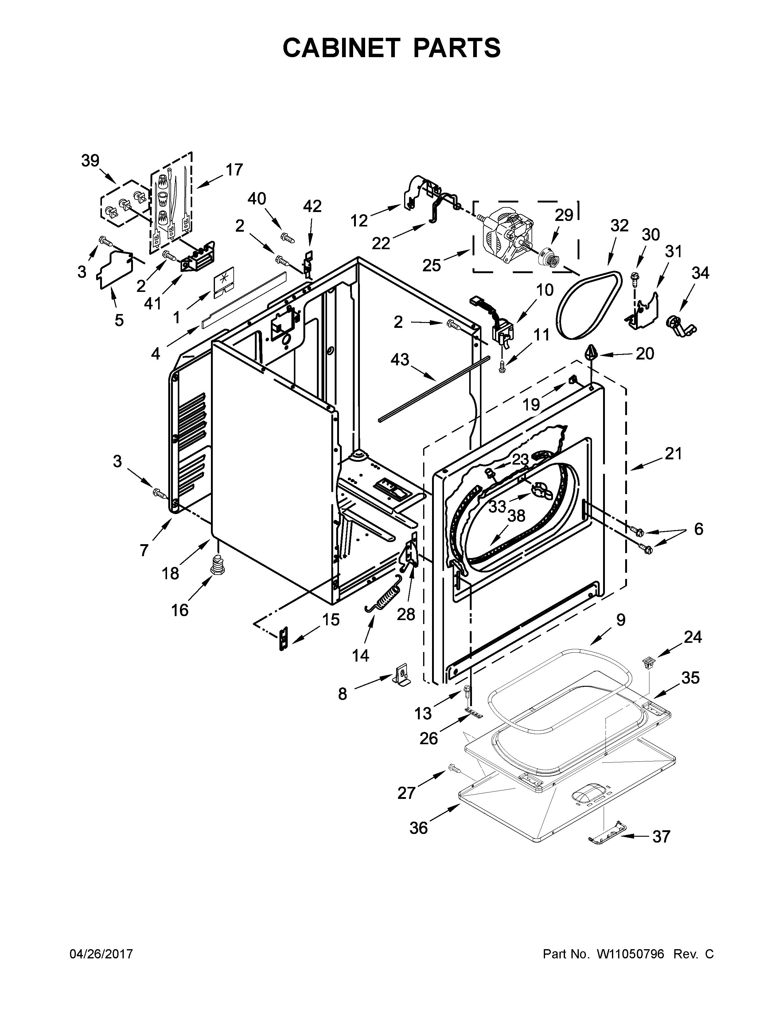 Cabinet parts