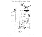 Kenmore Elite 66514749N513 pump, washarm and motor parts diagram
