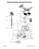 Pump, washarm and motor parts