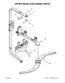 Upper wash and rinse parts