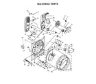 Kenmore 11077132410 bulkhead parts diagram
