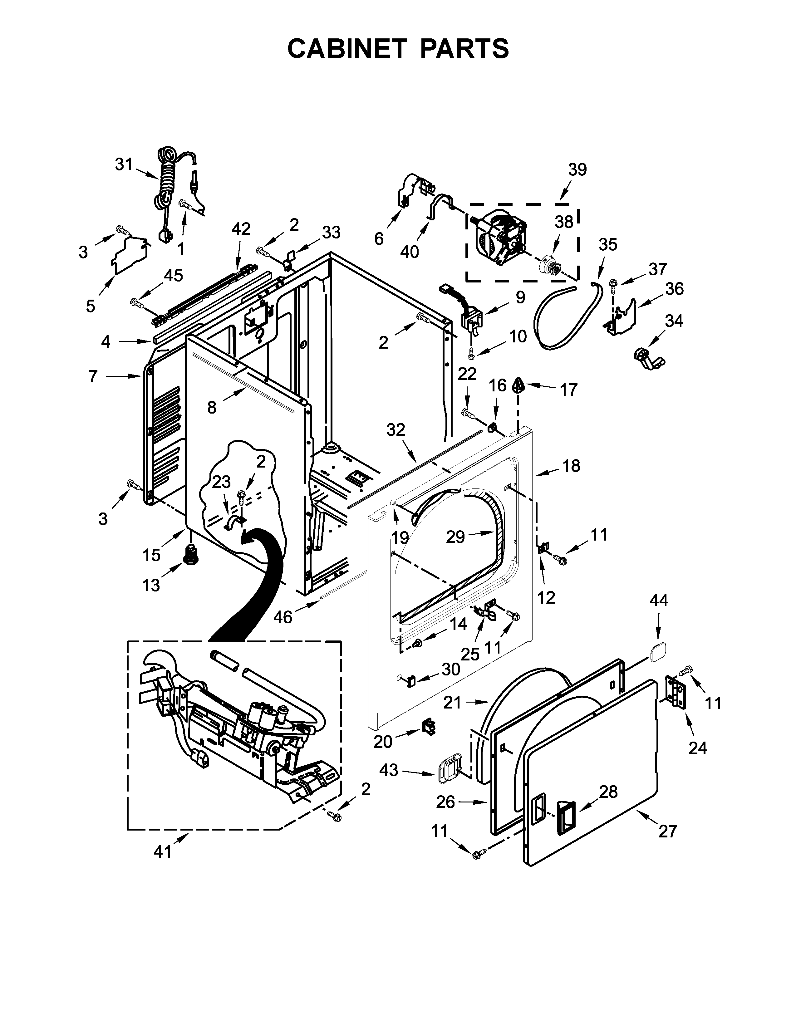 Cabinet parts