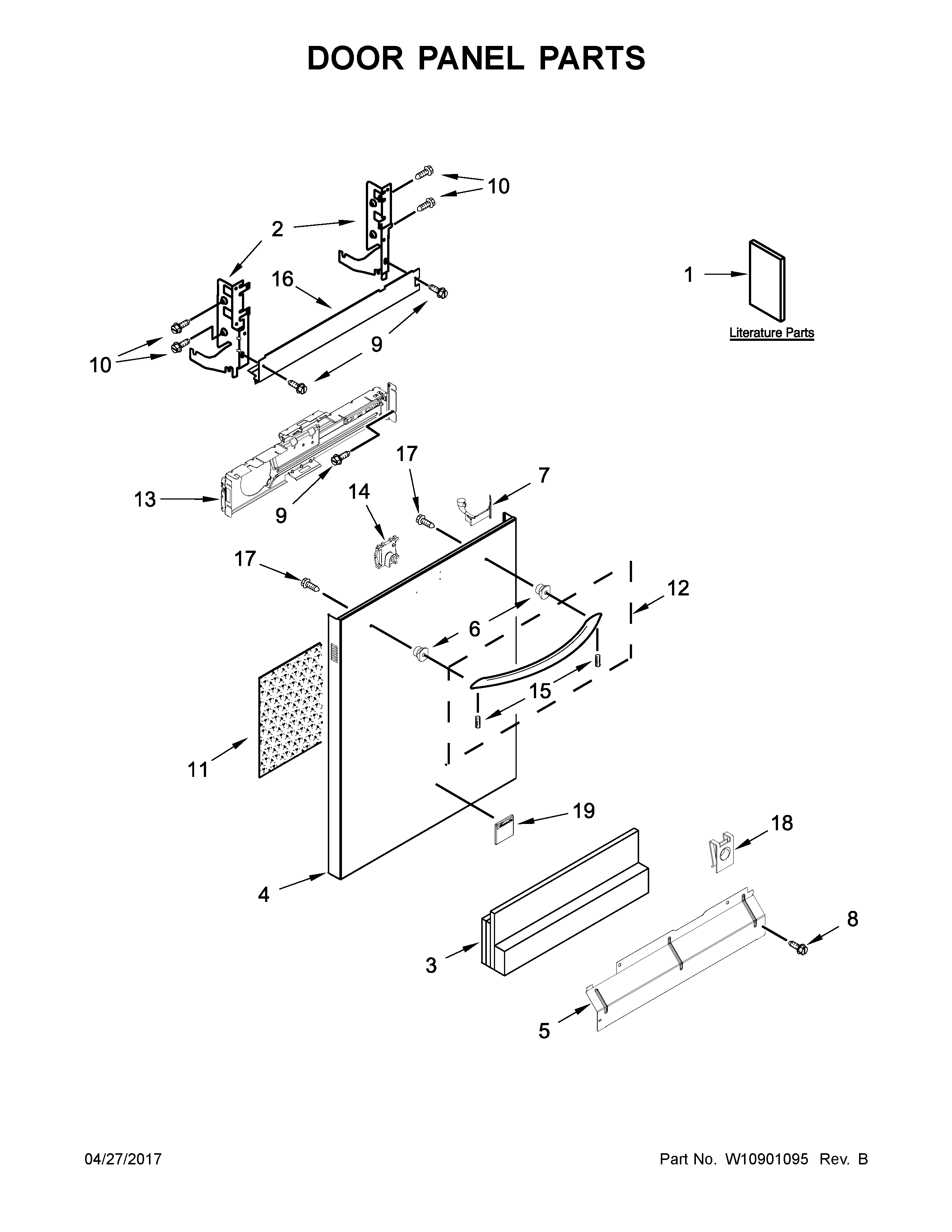 Door panel parts