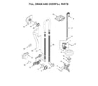 Kenmore Elite 66514799N511 fill, drain and overfill parts diagram