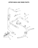 Upper wash and rinse parts
