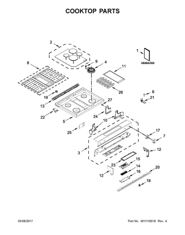 Cooktop parts