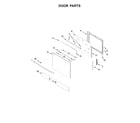 Kenmore 66542783710 door parts diagram