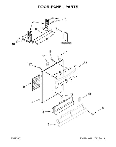 Door panel parts