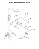 Upper wash and rinse parts