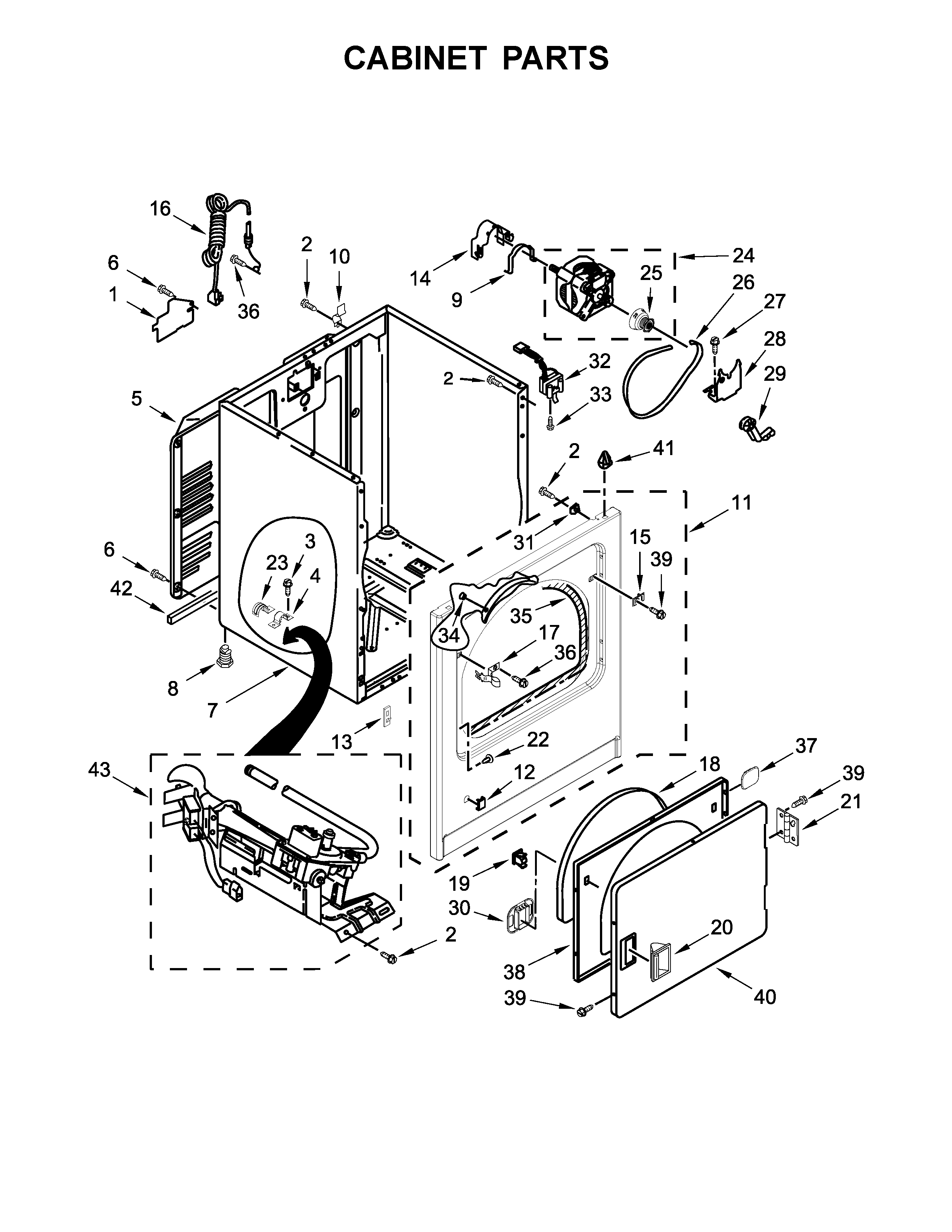 Cabinet parts