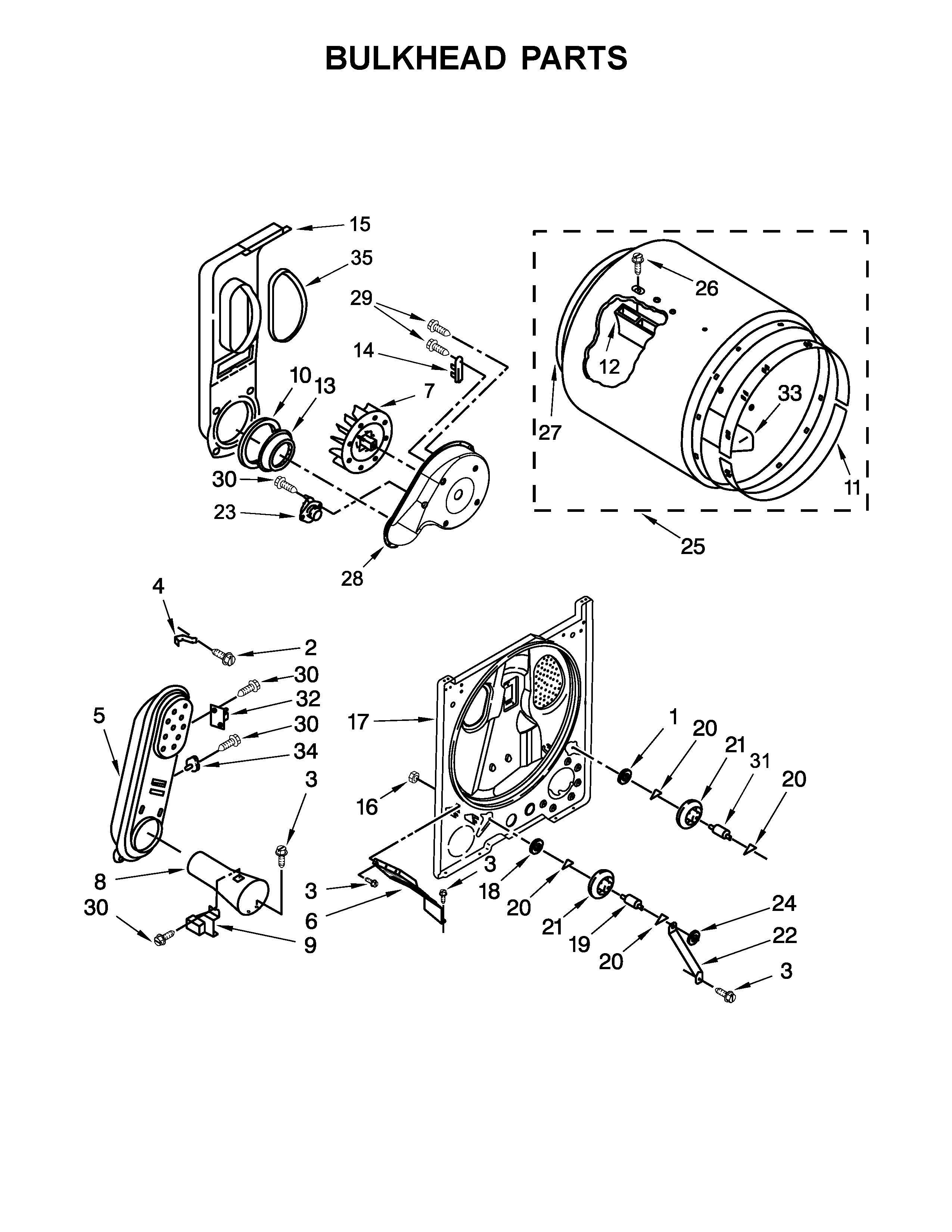Bulkhead parts