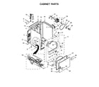 Kenmore 11076132410 cabinet parts diagram