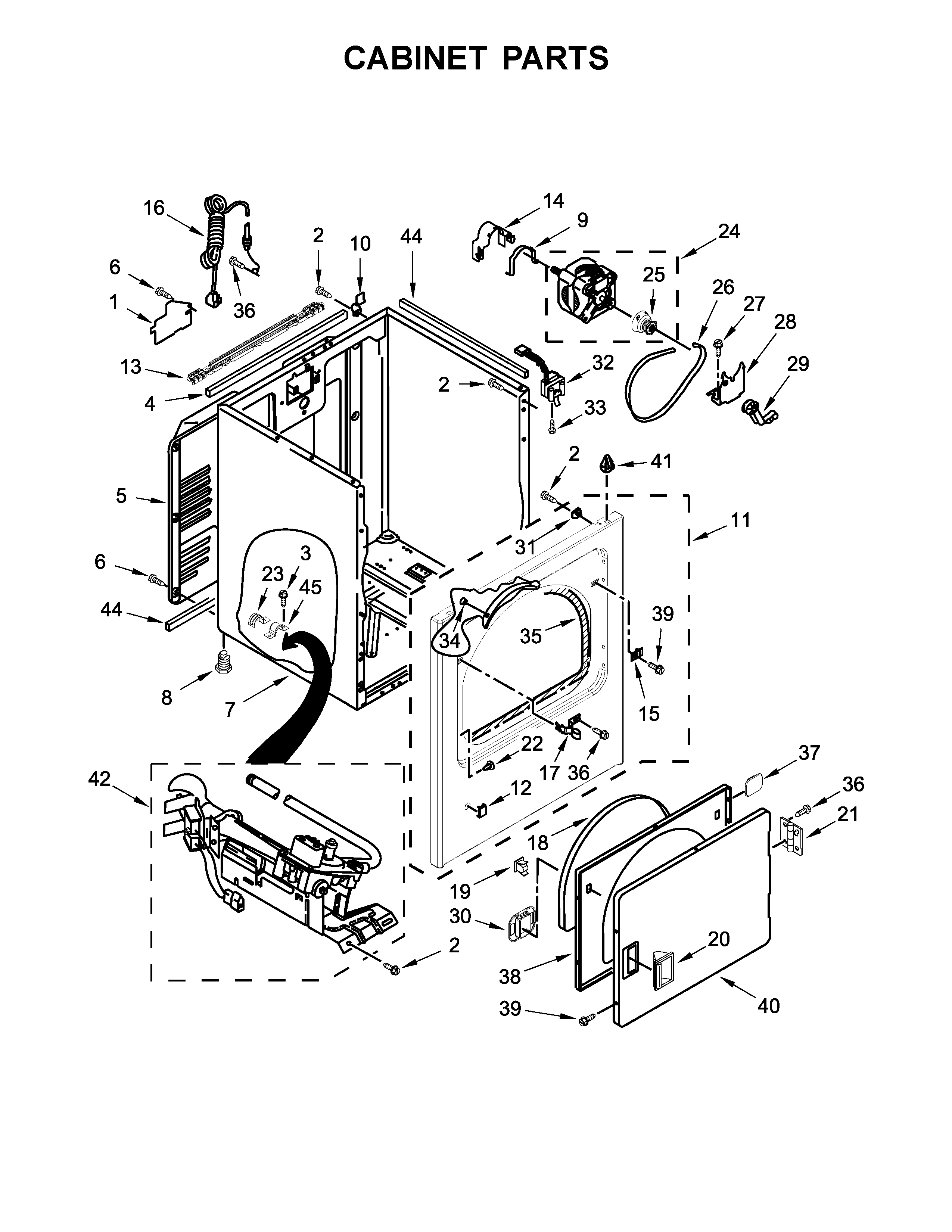 CABINET PARTS