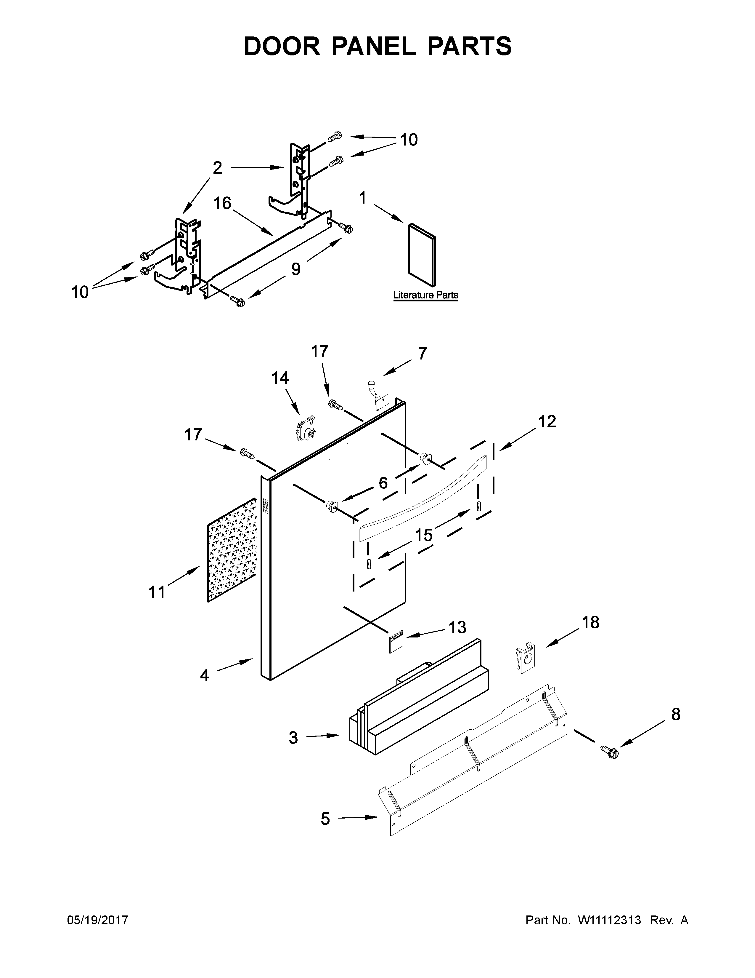 Door panel parts