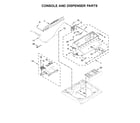 Kenmore 11028133412 console and dispenser parts diagram