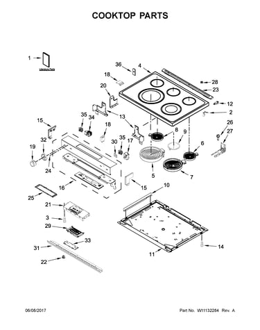 Cooktop parts