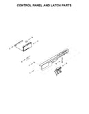 Control panel and latch parts