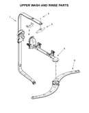 Upper wash and rinse parts