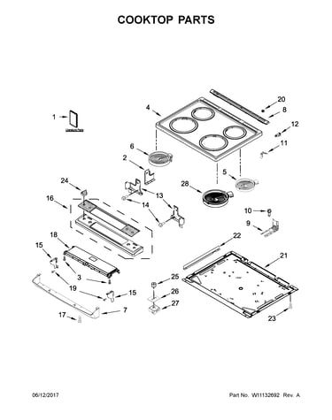 Cooktop parts
