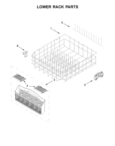 Lower rack parts