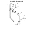 Kenmore 66514579N612 upper wash and rinse parts diagram