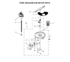 Kenmore 66513472N413 pump, washarm and motor parts diagram