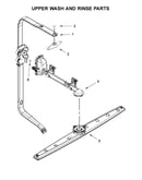 Upper wash and rinse parts