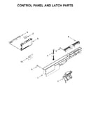 Control panel and latch parts