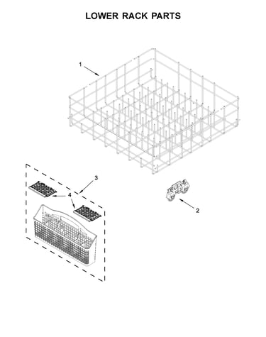 Lower rack parts